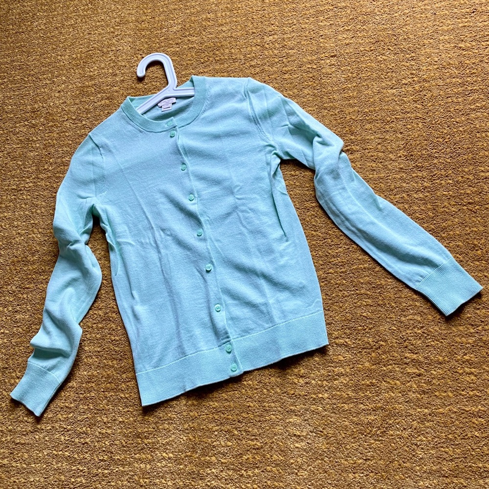 J. Crew Cotton cardigan.
